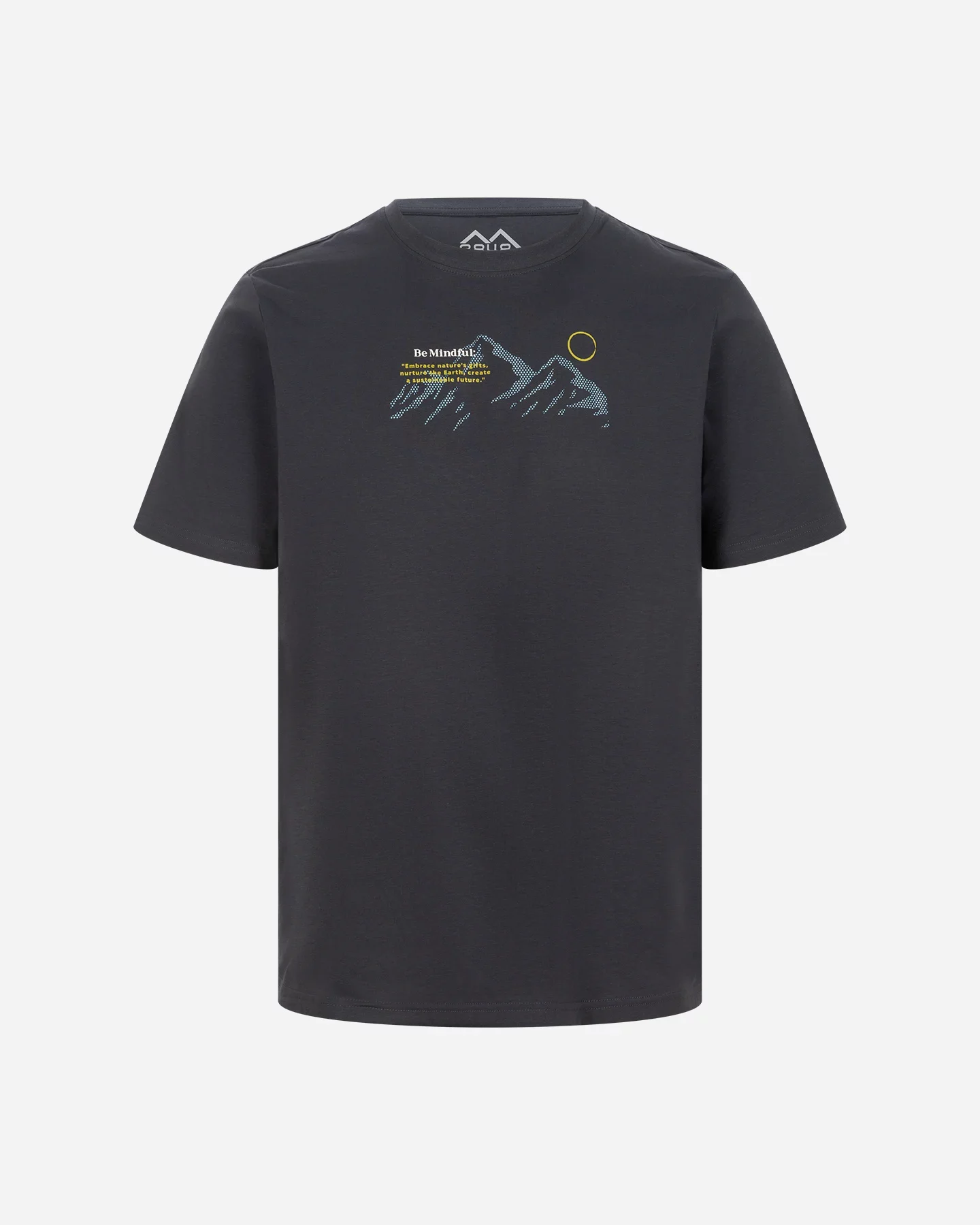 T-Shirt da uomo grigia con scritta Be Mindful