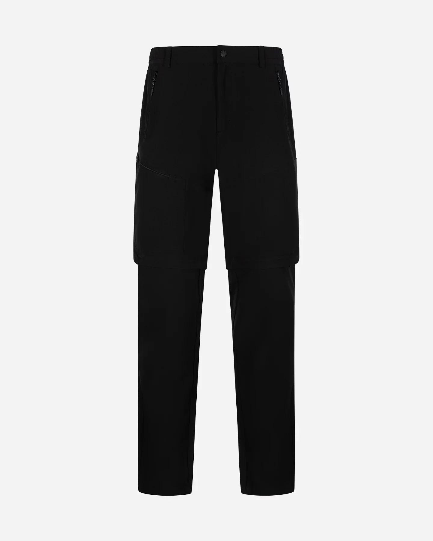 Pantalone outdoor convertibile nero da uomo