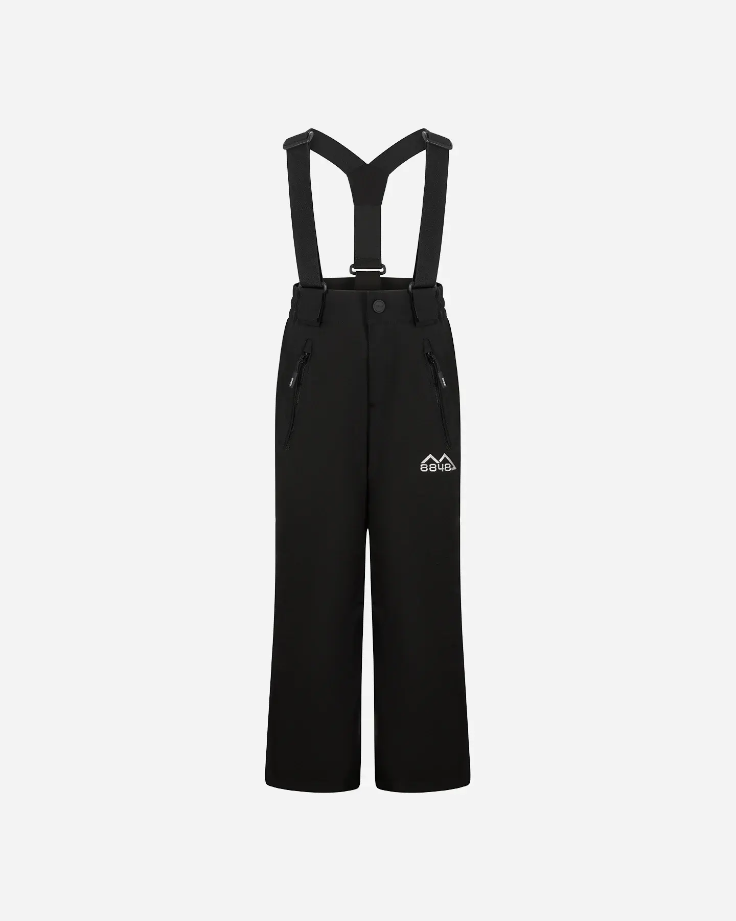 Pantaloni sci bambino unisex neri di 8848